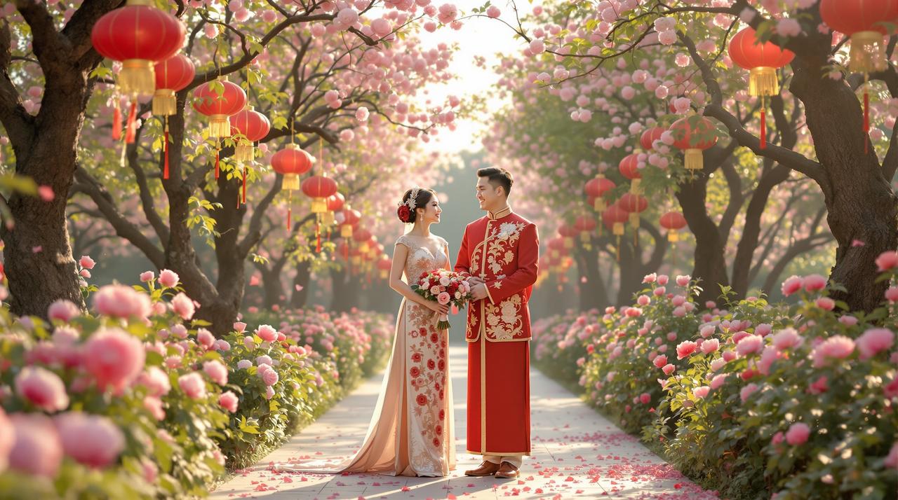 天空视频 - 花好月圆·牡丹婚典